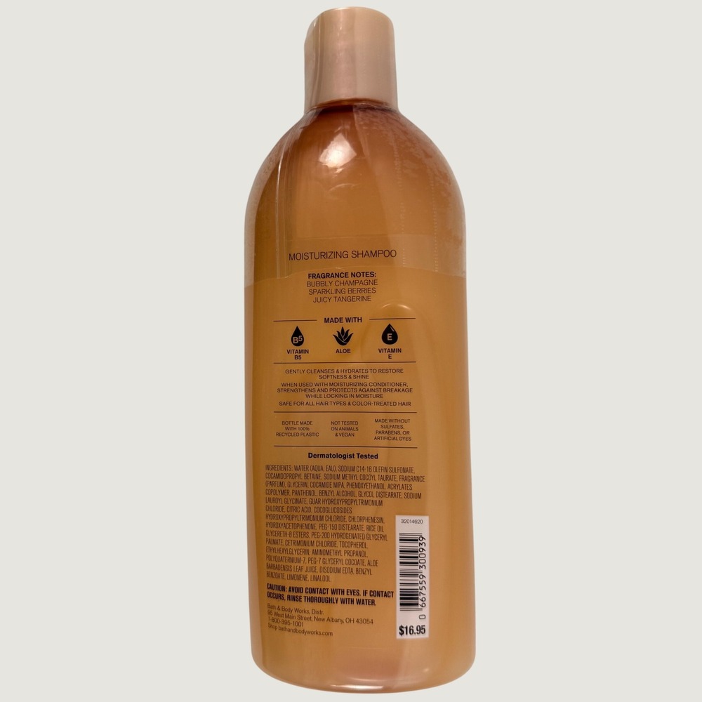 Bath and Body Works Champagne Toast Moisturizing Shampoo 16 fl oz New Sealed - Picture 2 of 4